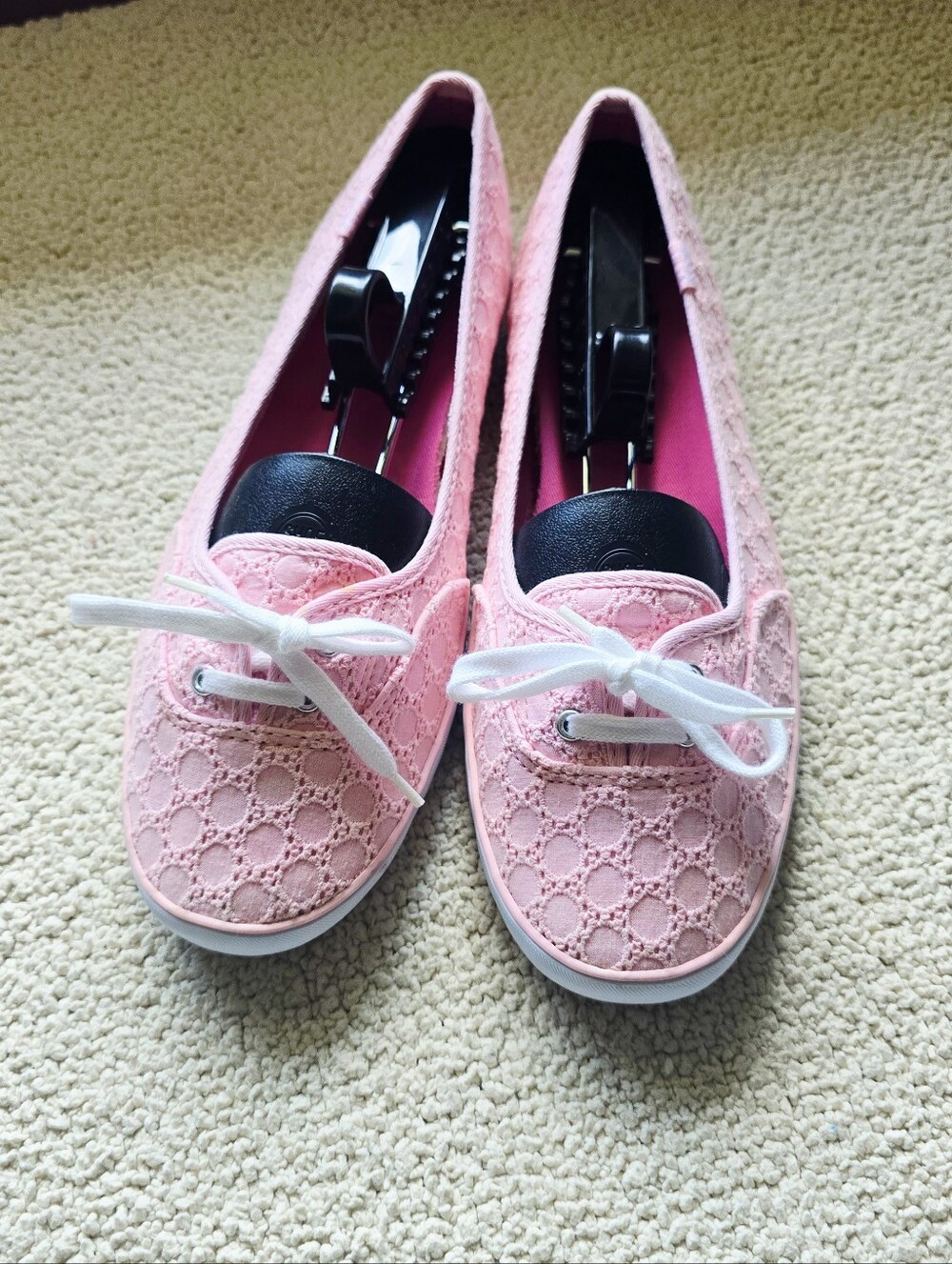 Keds Womens Light Soft Pink Like New Eyelet Pattern
